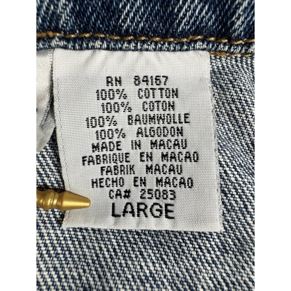 Vintage Disney Catalog Lady and the Tramp Embroidered Denim Trucker Jacket Large - Picture 4 of 10